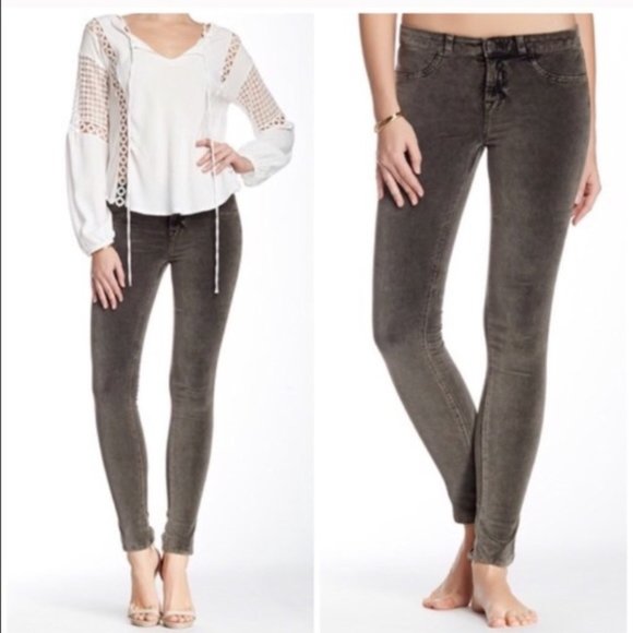 J Brand Pants - J Brand Velvet Jegging in Static Con